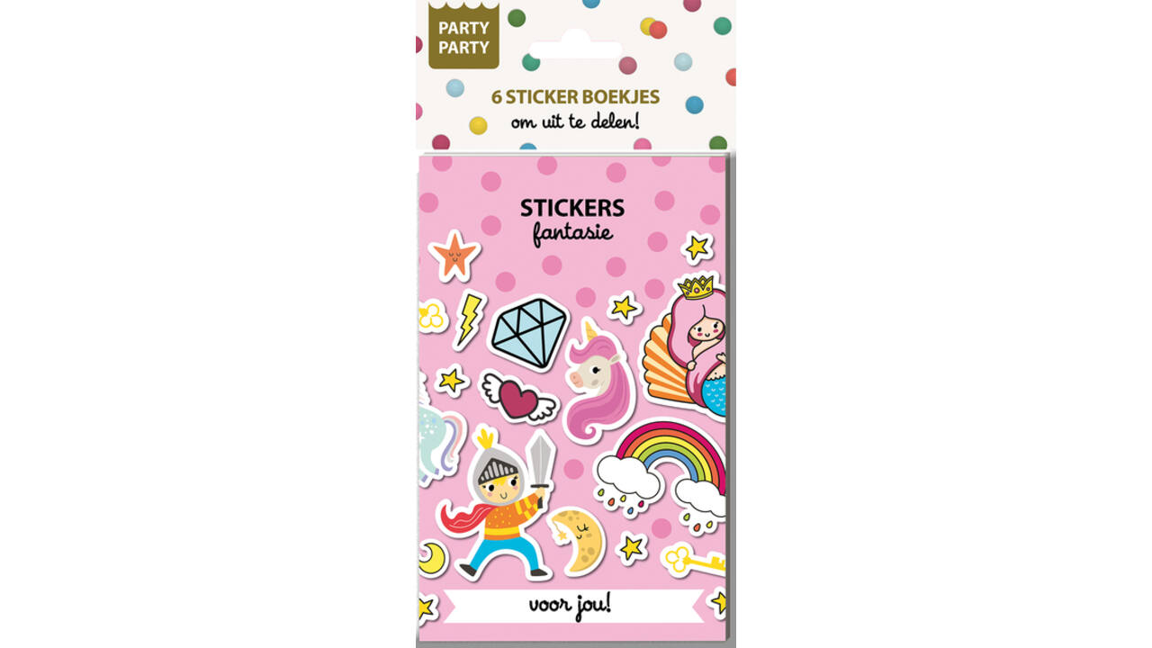 Party Party 6 Sticker boekjes - Fantasie Interstat
