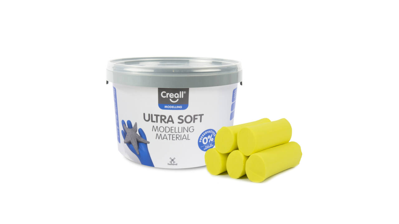 Klei Creall Play-it Ultra Soft helder geel 1100 gram