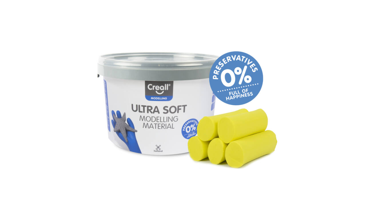 Klei Creall Play-it Ultra Soft helder geel 1100 gram