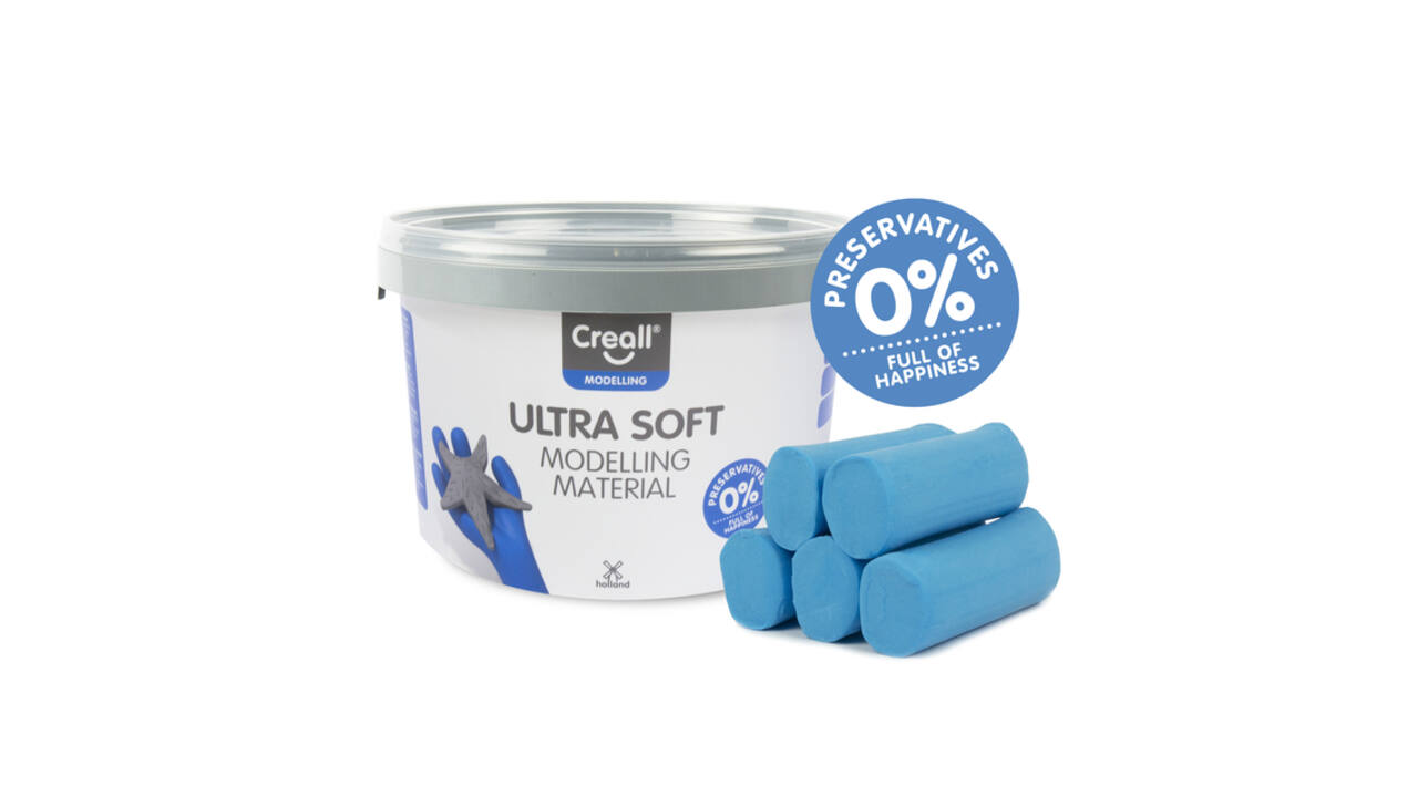Klei Creall Play-it Ultra Soft helder blauw 1100 gram