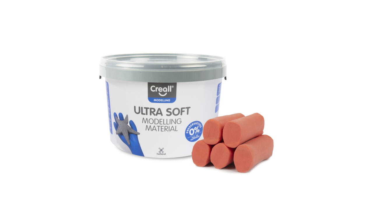 Klei Creall Play-it Ultra Soft helder rood 1100 gram