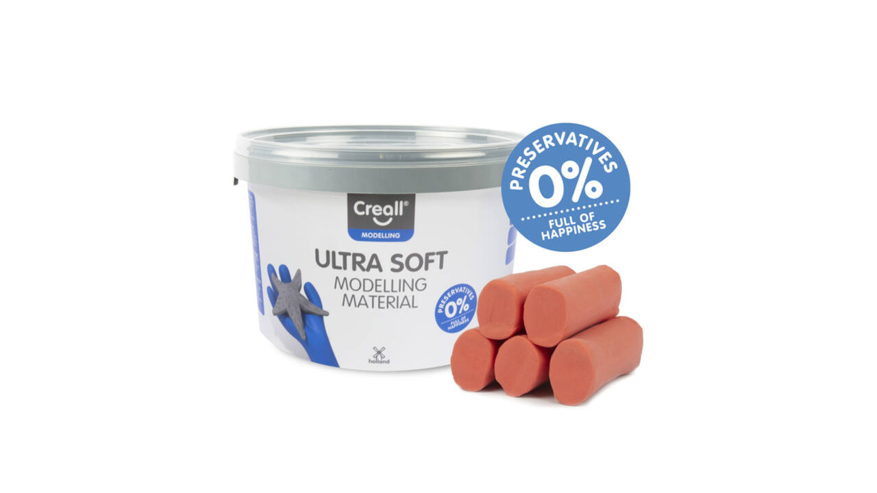Klei Creall Play-it Ultra Soft helder rood 1100 gram