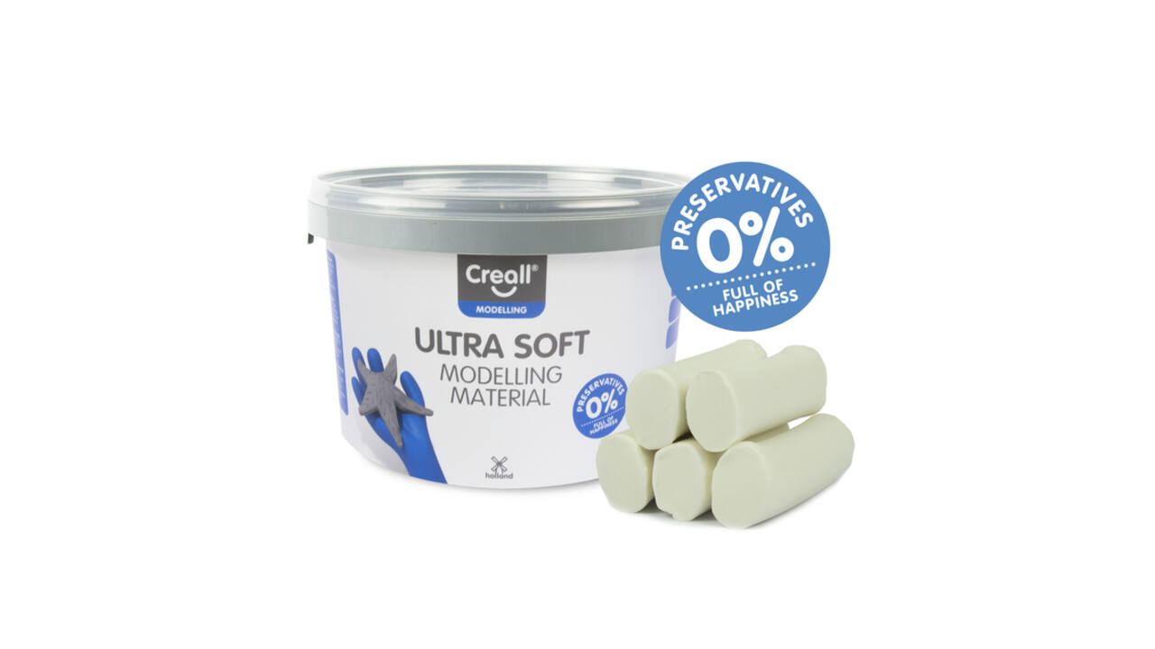 Klei Creall Play-it Ultra Soft helder wit 1100 gram
