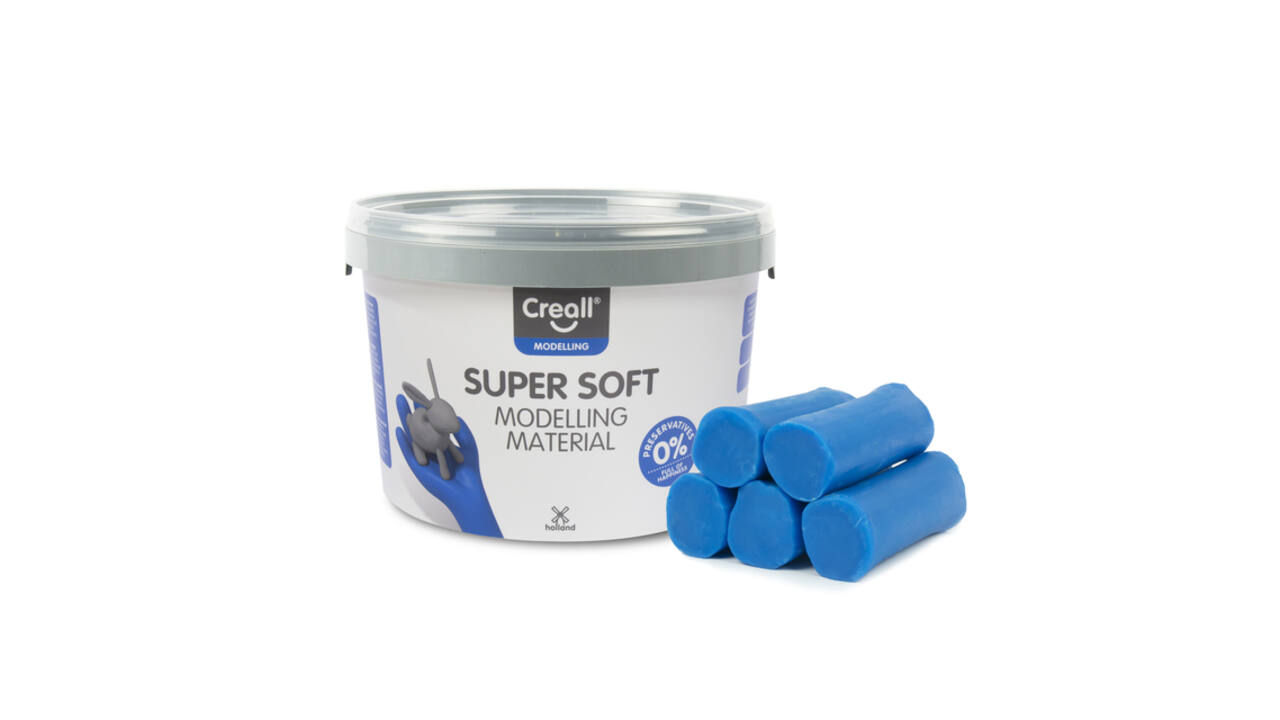 Klei Creall supersoft blauw 1750gram
