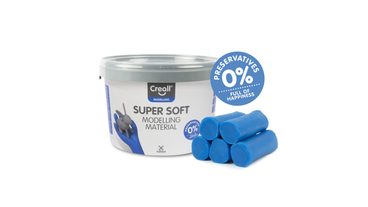 Klei Creall supersoft blauw 1750gram