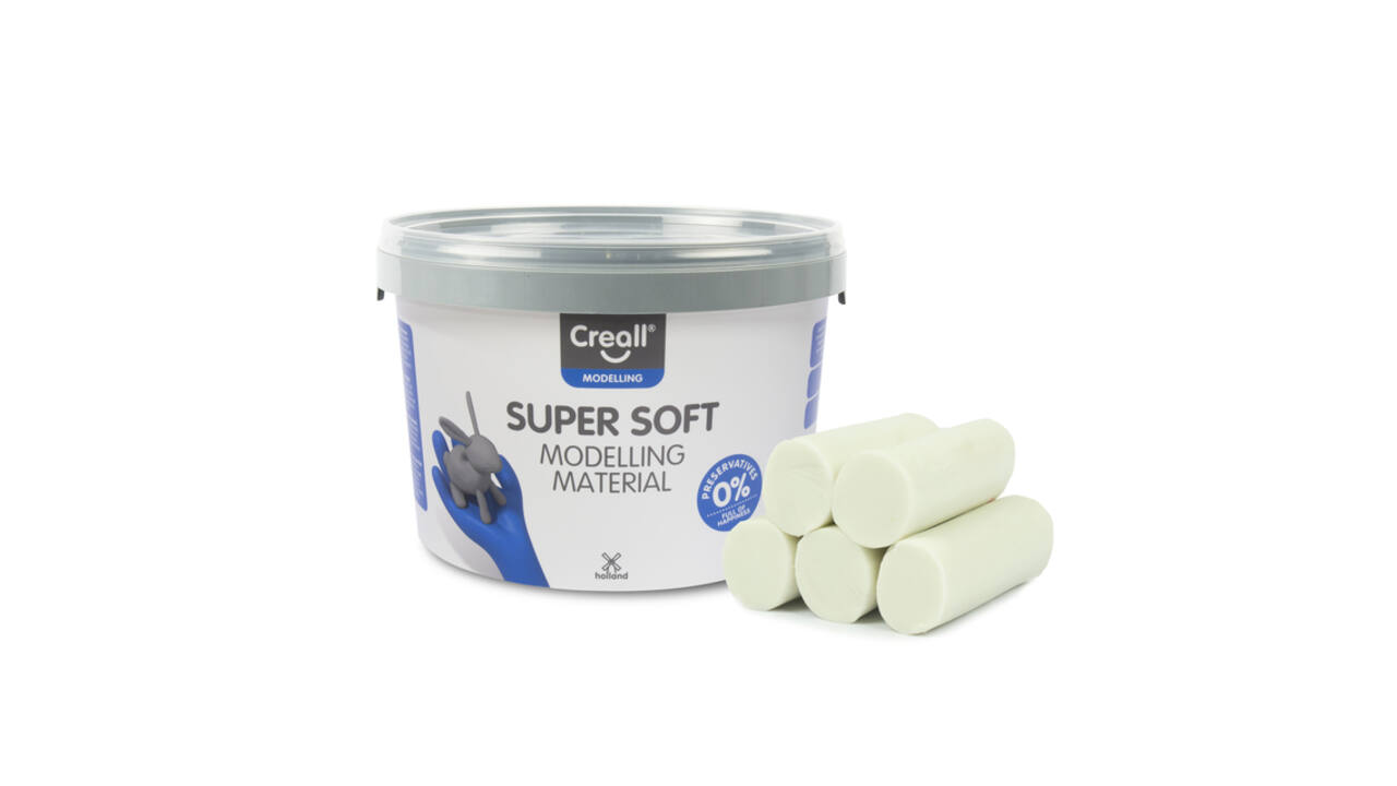 Klei Creall supersoft wit 1750gram