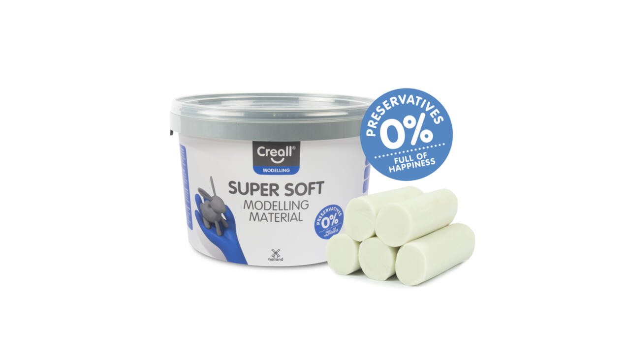 Klei Creall supersoft wit 1750gram