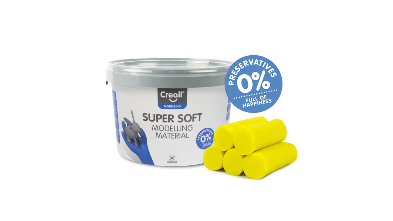 Klei Creall supersoft geel 1750gram