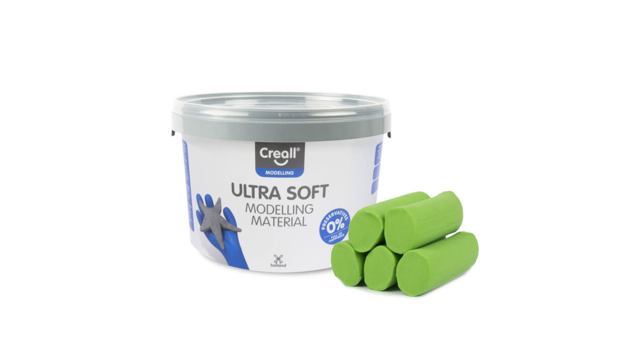 Klei Creall Play-it Ultra Soft helder groen 1100 gram