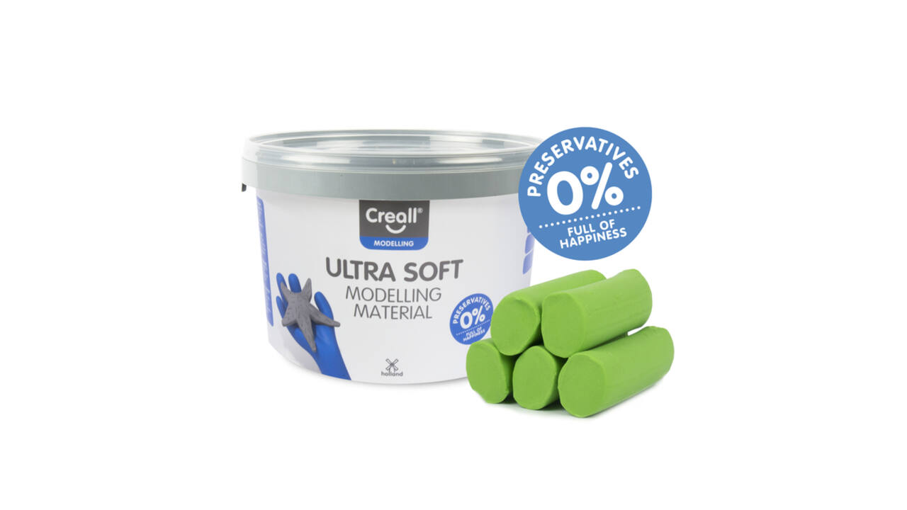 Klei Creall Play-it Ultra Soft helder groen 1100 gram