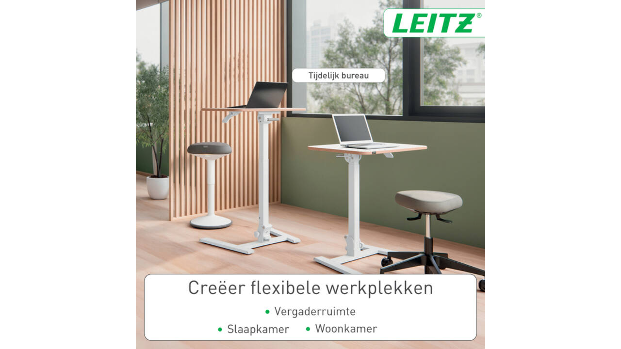 Zit-sta bureau Leitz Ergo compact inklapbaar