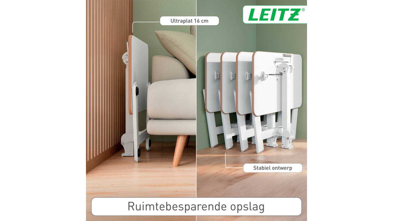 Zit-sta bureau Leitz Ergo compact inklapbaar