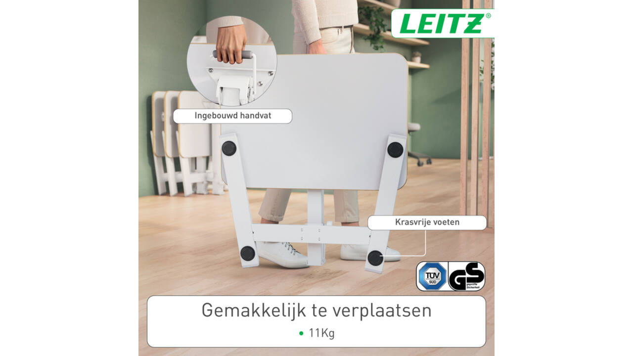Zit-sta bureau Leitz Ergo compact inklapbaar