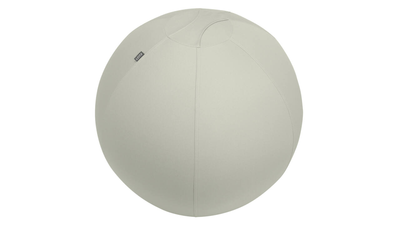 Actieve zitbal Leitz Ergo 75cm anti-rol lichtgrijs