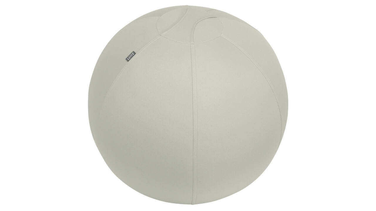 Actieve zitbal Leitz Ergo 65cm anti-rol lichtgrijs