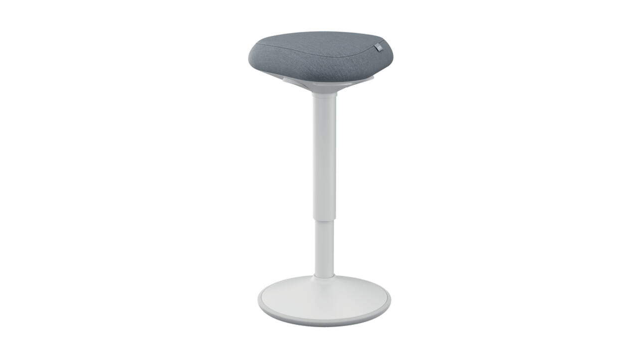 Actieve zit-sta kruk Leitz Ergo met gasveer 57-82 cm grijs