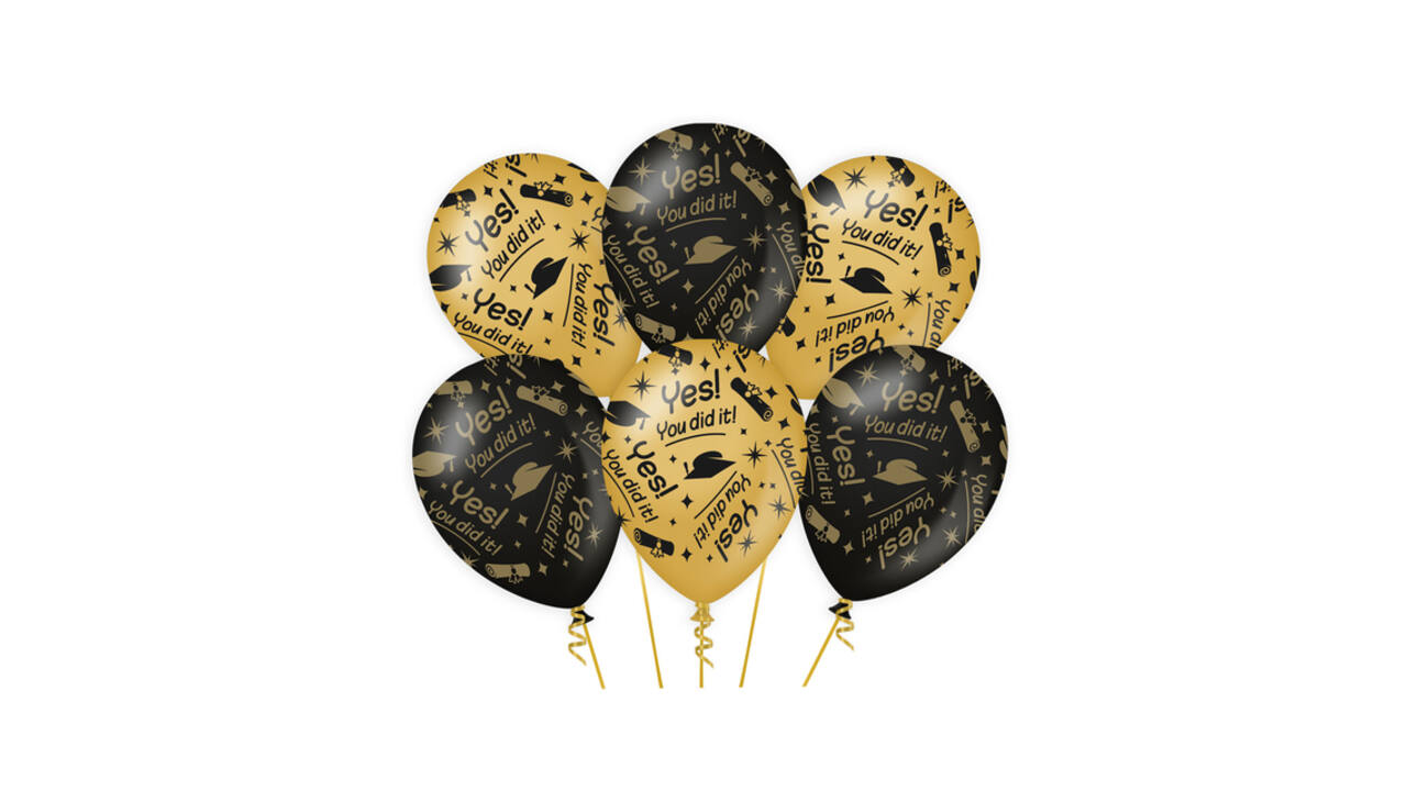 Classy party balloons You did it