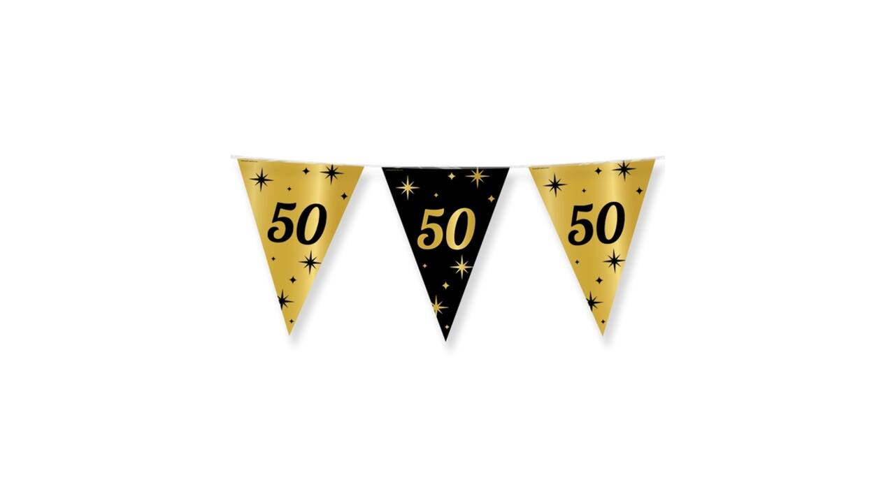 Classy Party flags foil 50
