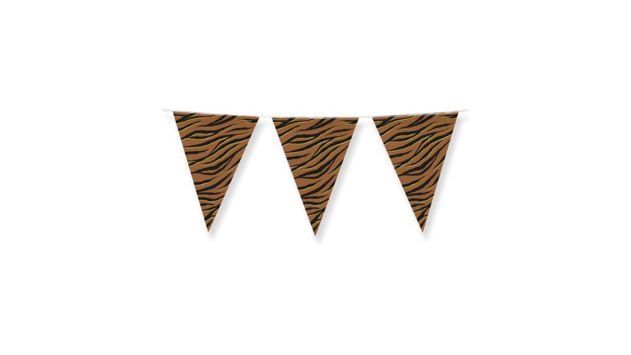 Party Flags foil Tiger Safari