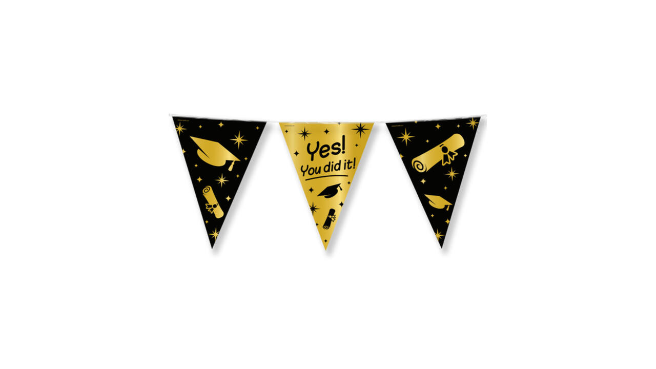 Classy Party flags foil You did it