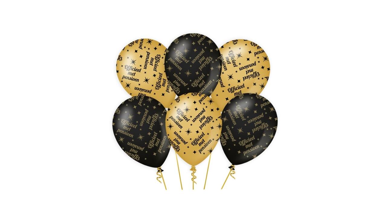 Classy party balloons Pensioen