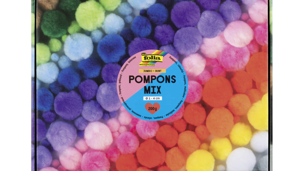 Pompons Folia 200 gram assorti