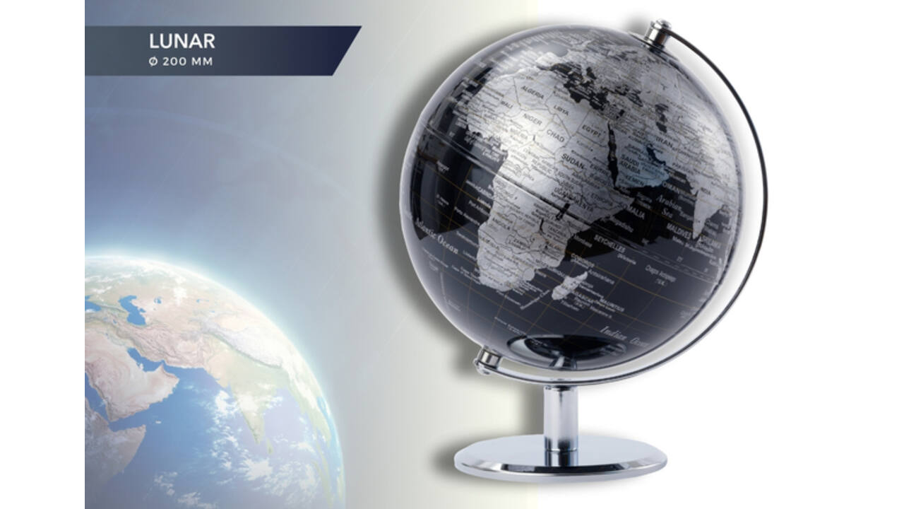 Globe Troika 20cm zwart-zilver