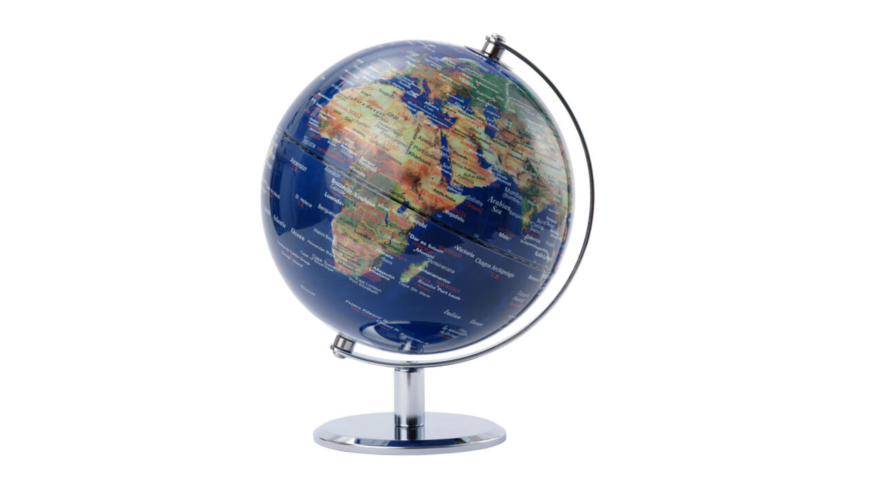 Globe Troika 20cm blauw-groen