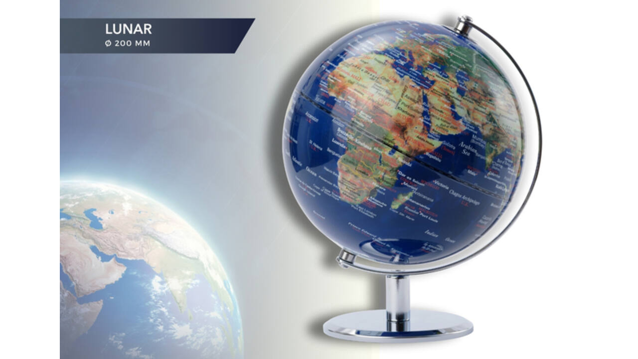 Globe Troika 20cm blauw-groen