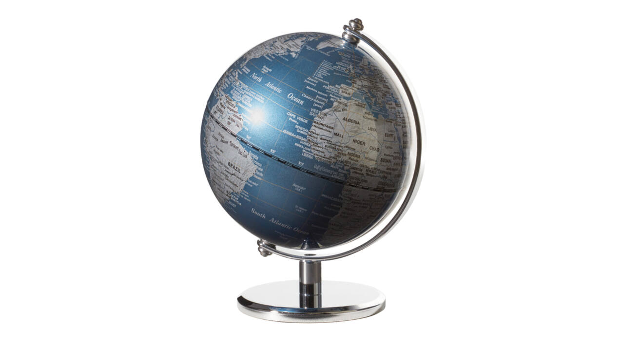 Globe Troika 13cm blauw-groen
