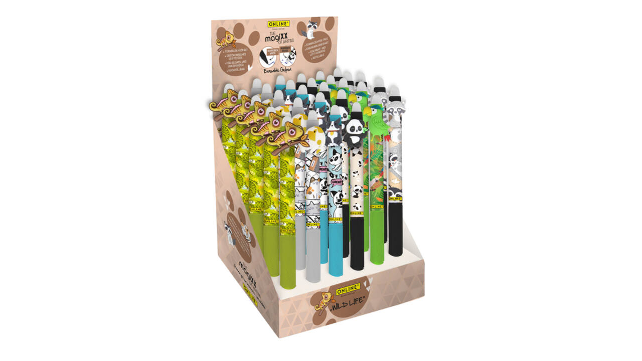 Gelschrijver Online Magixx Fun Wild Life 0.7mm assorti