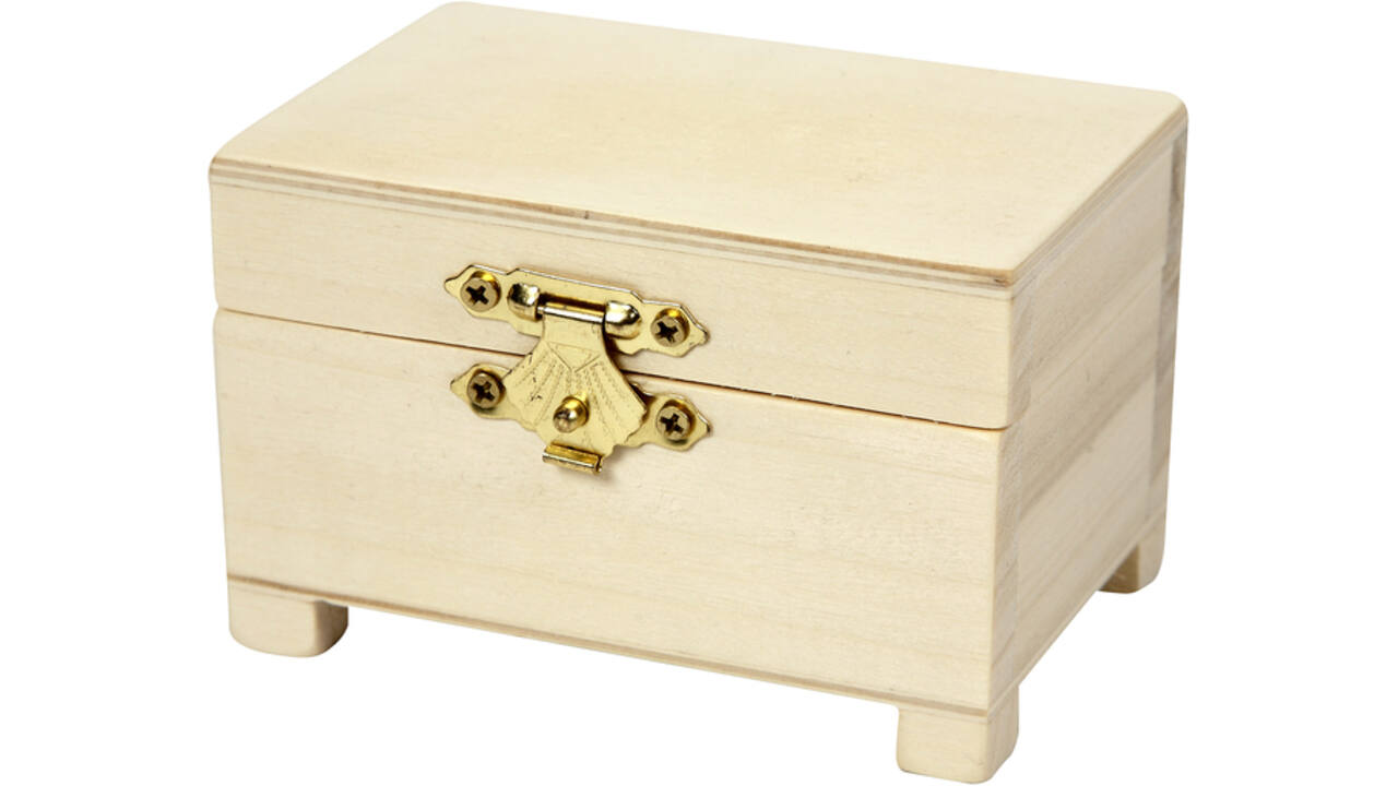 Schatkist Creativ Company 6x9x6cm hout
