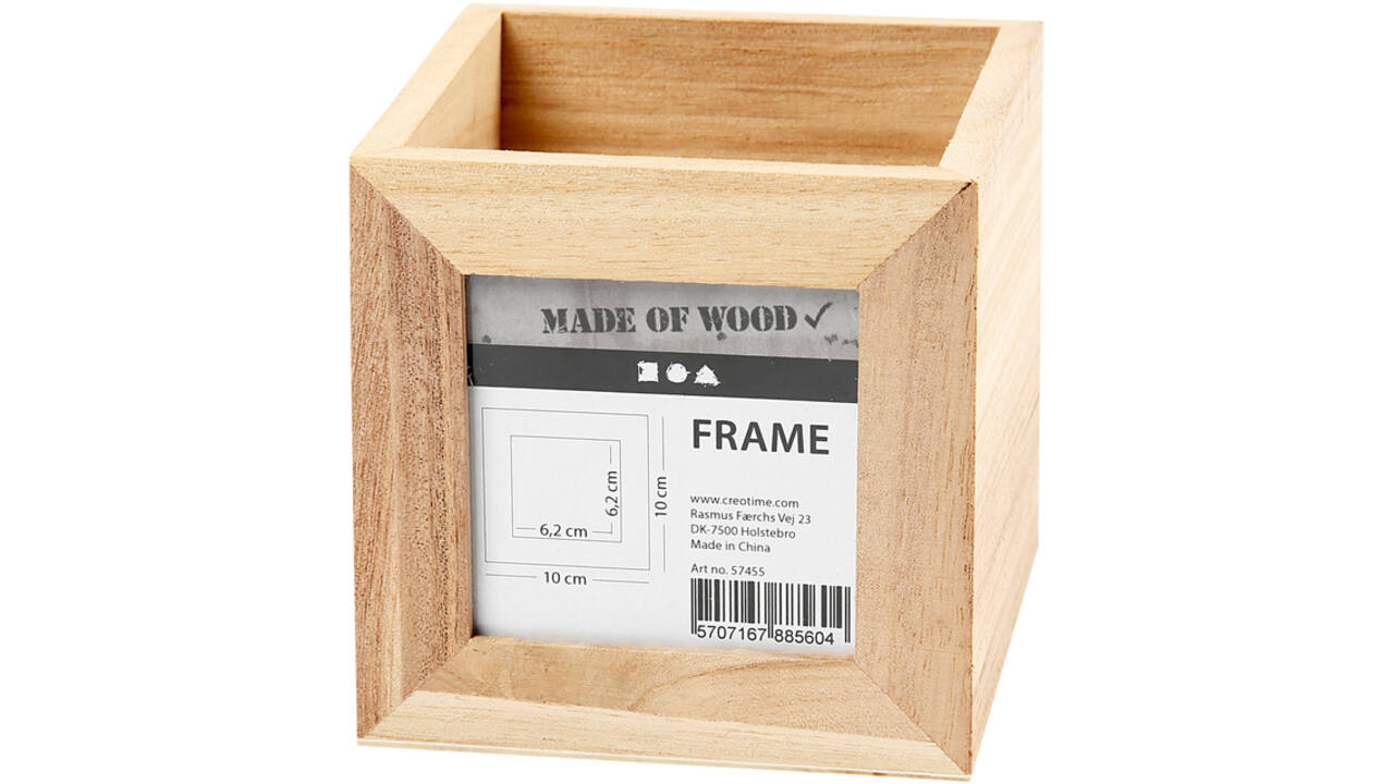 Pennenbakje Creativ Company 10x10x10cm hout