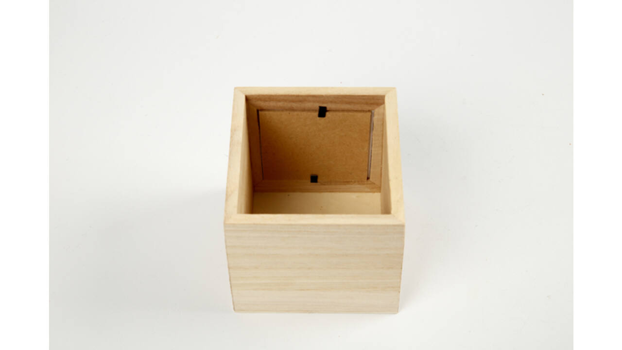 Pennenbakje Creativ Company 10x10x10cm hout