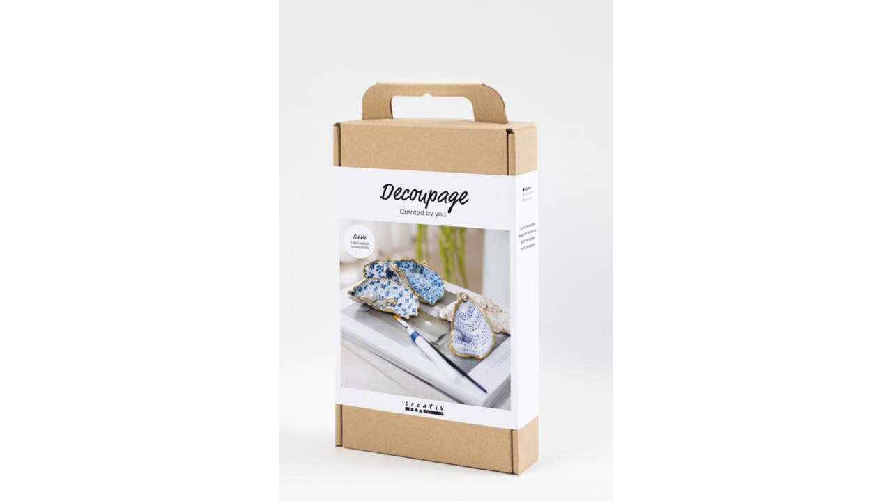 Hobbyset Creativ Company decoupage oesterschelpen