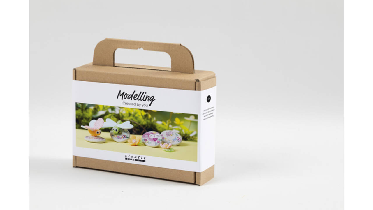 Mini Hobbyset Creativ Company boetseren steen met insect