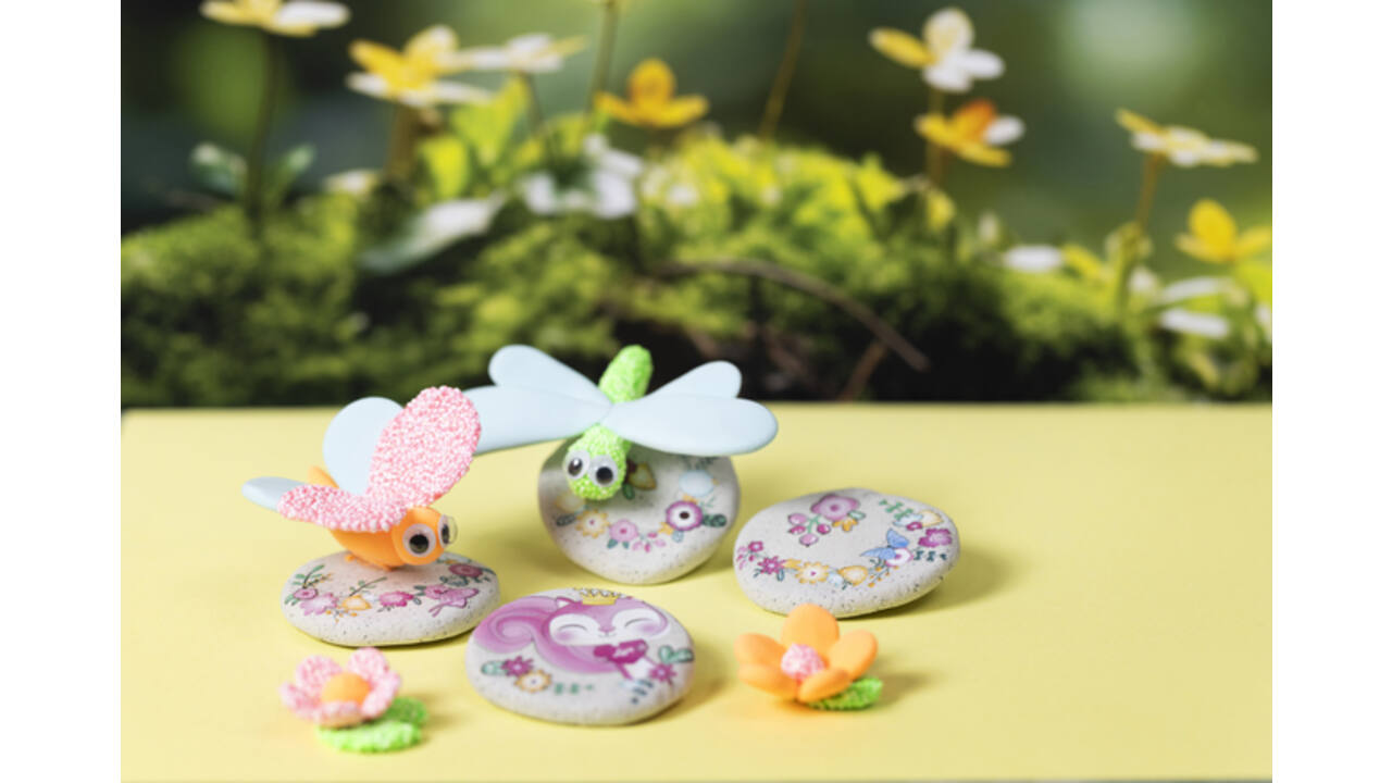 Mini Hobbyset Creativ Company boetseren steen met insect