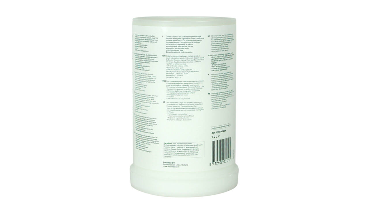Handcrème Dreumex Natural Care vulling One2clean 1500ml