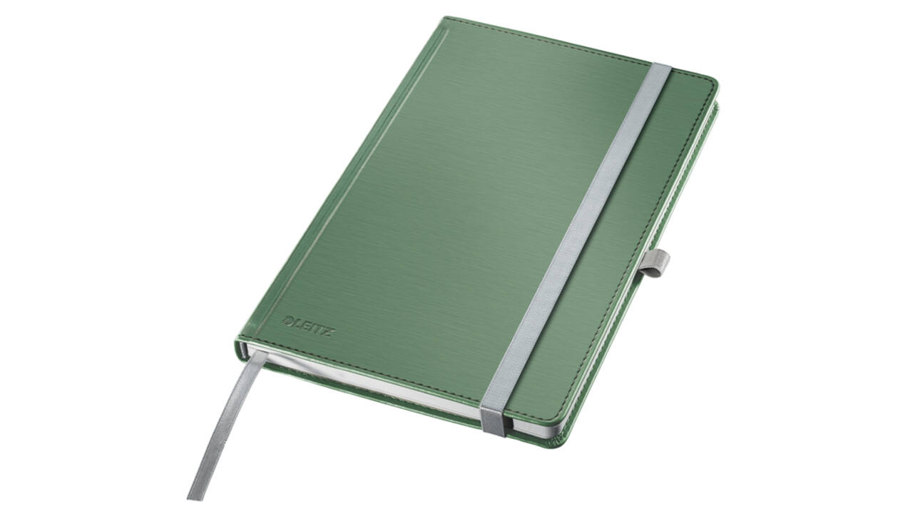 Notitieboek Leitz Style A5 lijn 160 pagina's 100gr groen