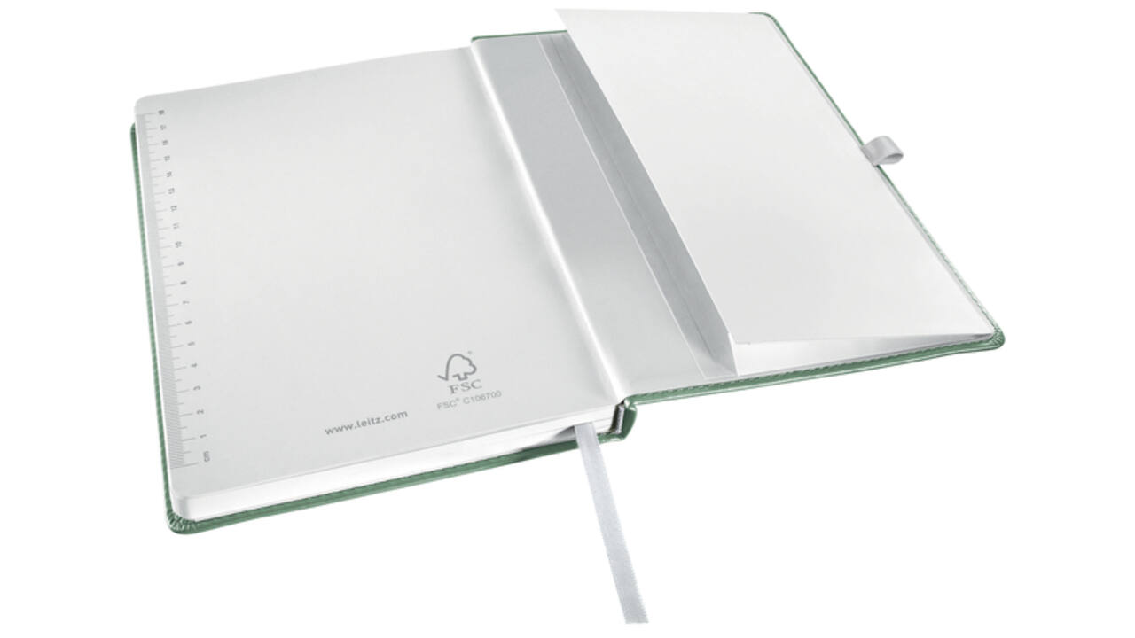 Notitieboek Leitz Style A5 lijn 160 pagina's 100gr groen