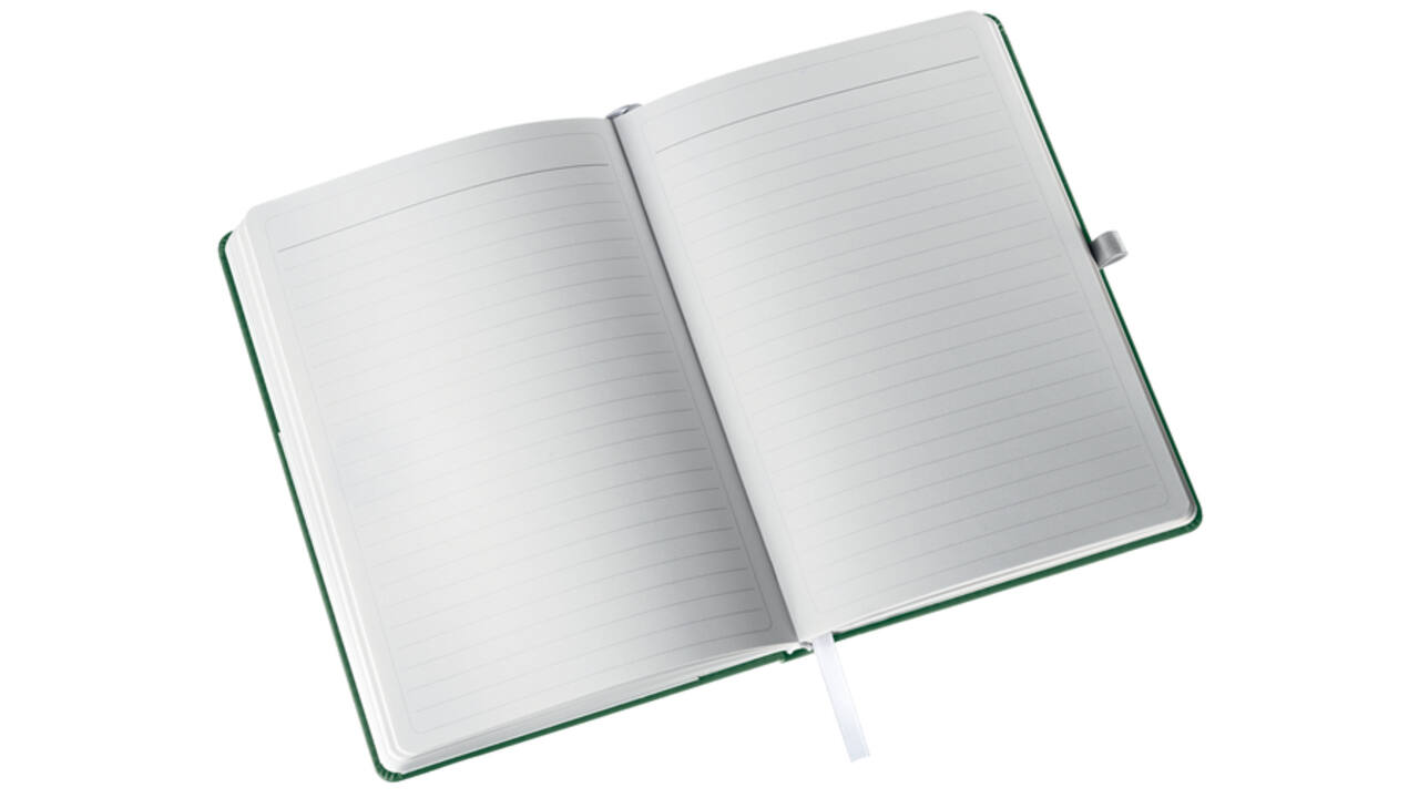 Notitieboek Leitz Style A5 lijn 160 pagina's 100gr groen