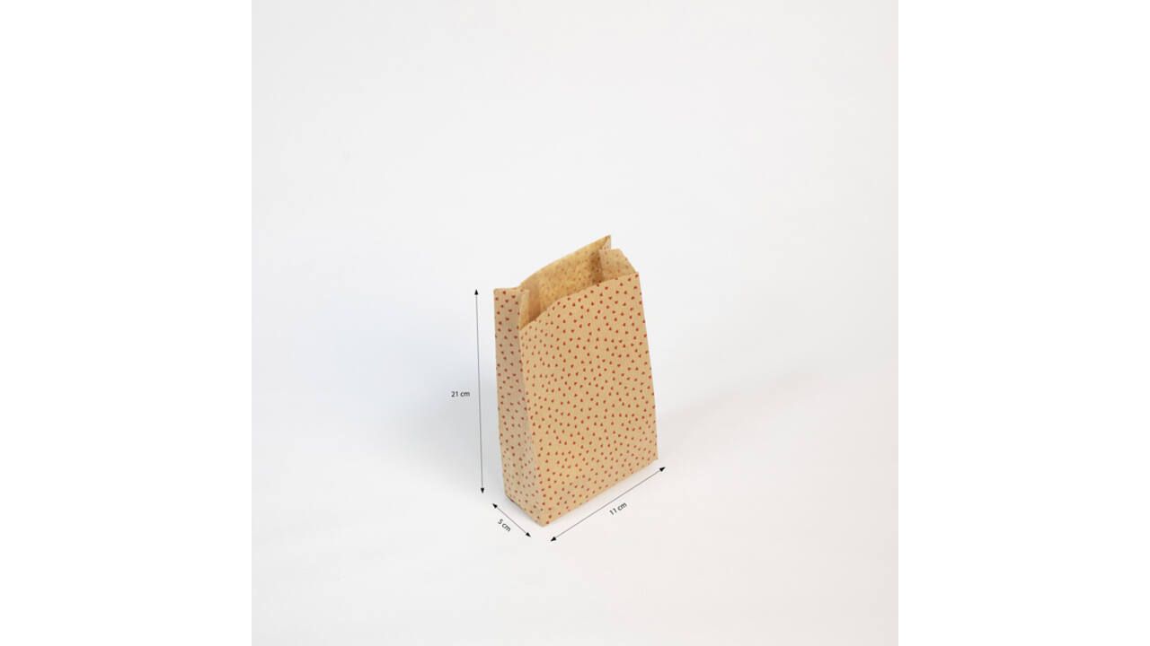Cadeauzak Clairefontaine 12x24x4.5cm kraft harten 50 stuks