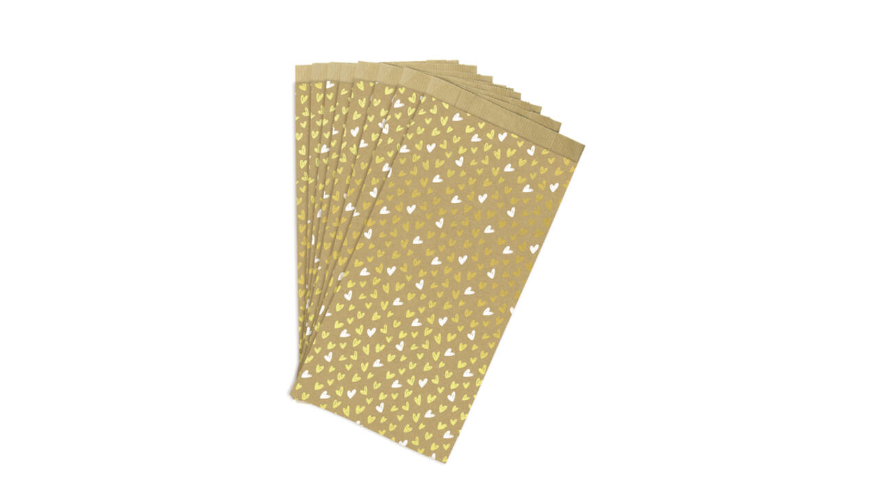 Cadeauzak Claierfontaine 16x30x5cm kraft harten 50 stuks
