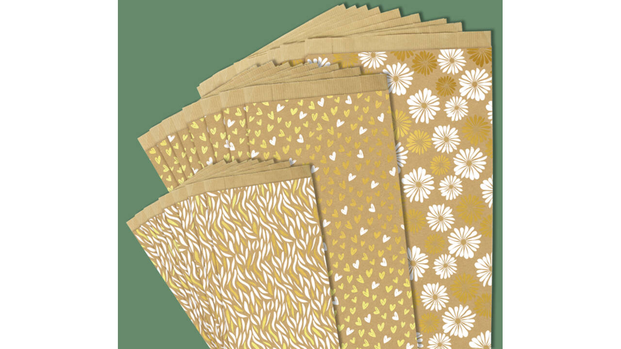 Cadeauzak Claierfontaine 16x30x5cm kraft harten 50 stuks