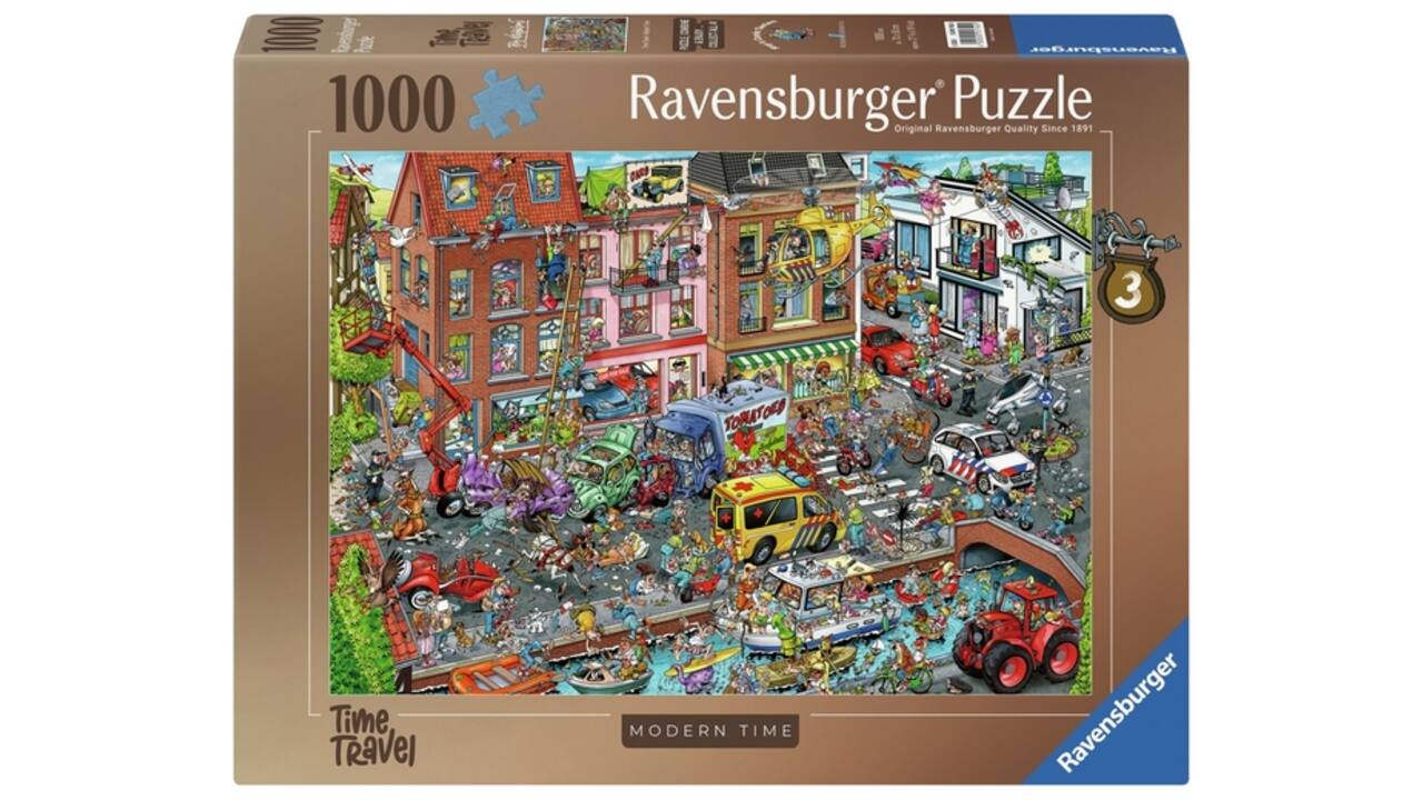 Puzzel Ravensburger Ray's comic Modern Time 1000 stukjes