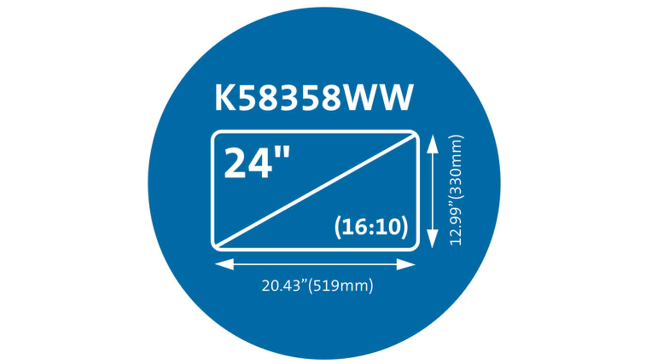 Privacyfilter Kensington MagPro voor 24" monitors 16:10