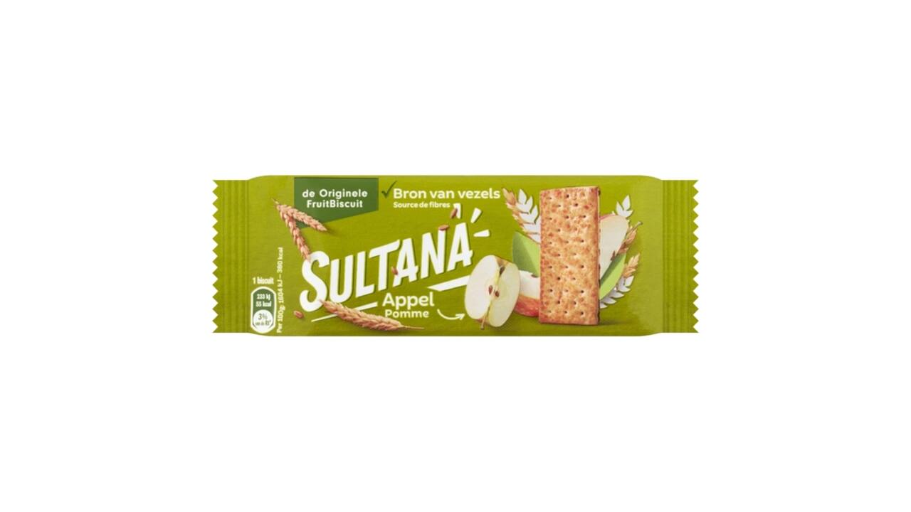 Fruitbiscuit Sultana appel 3-pack