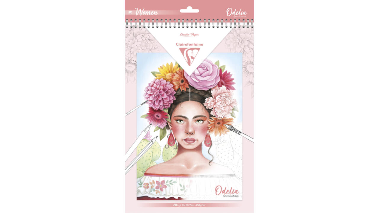 Kleurboek Clairefontaine Odelia A4 Vrouwen