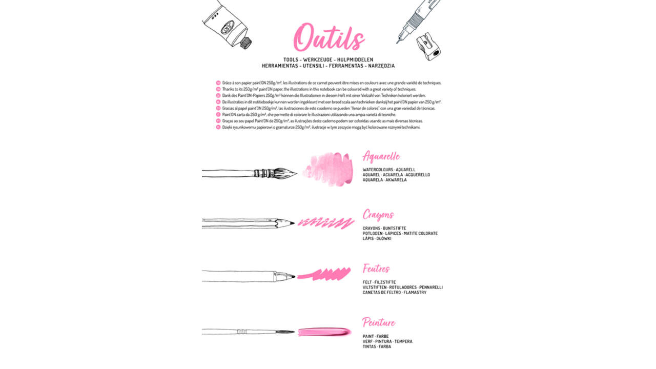 Kleurboek Clairefontaine Odelia A4 Vrouwen