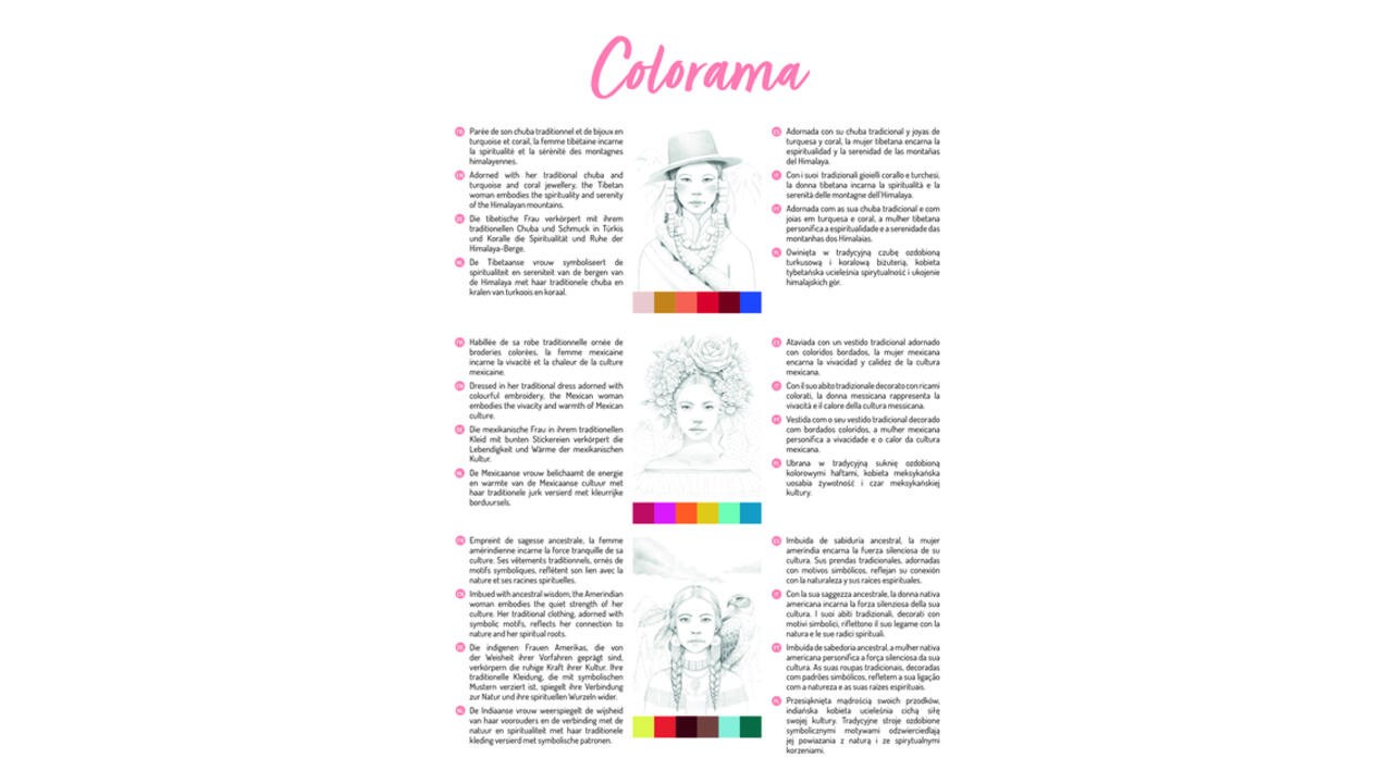 Kleurboek Clairefontaine Odelia A4 Vrouwen